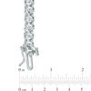 Thumbnail Image 1 of 1.00 CT. T.W. Diamond Double Row Wave Bracelet in Sterling Silver