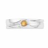 Thumbnail Image 1 of Men's Citrine Solitaire Ring in Sterling Silver