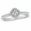 Thumbnail Image 0 of 0.20 CT. T.W. Diamond Cluster Ring in 10K White Gold
