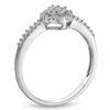 Thumbnail Image 1 of 0.20 CT. T.W. Diamond Cluster Ring in 10K White Gold