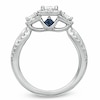 Thumbnail Image 2 of Vera Wang Love Collection 0.95 CT. T.W. Princess-Cut Diamond Three Stone Engagement Ring in 14K White Gold