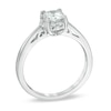 Thumbnail Image 1 of 0.70 CT. T.W. Certified Canadian Diamond Frame Engagement Ring in 14K White Gold (I/I1)