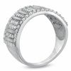 Thumbnail Image 1 of 1.00 CT. T.W. Diamond Icicle Ring in 10K White Gold