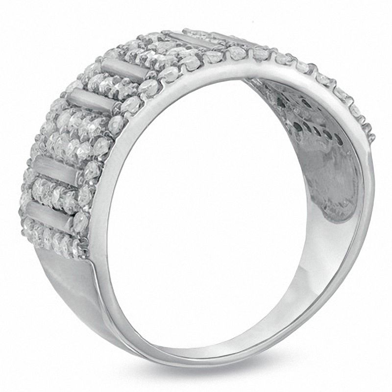 1.00 CT. T.W. Diamond Icicle Ring in 10K White Gold