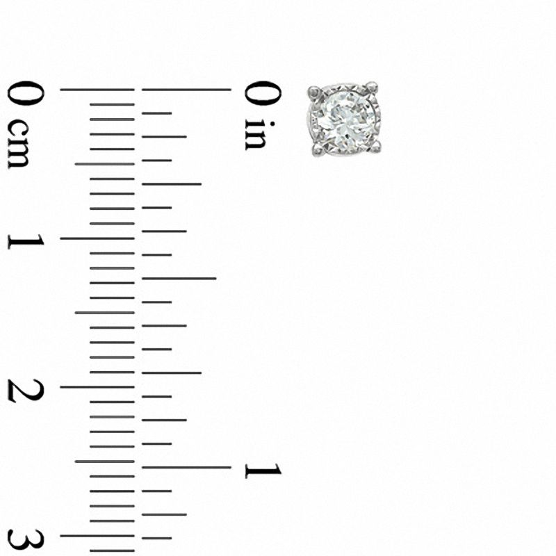 0.50 CT. T.W. Diamond Solitaire Stud Earrings in 10K White Gold