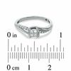 Thumbnail Image 2 of 0.20 CT. T.W. Quad Princess-Cut Diamond Promise Ring in 10K White Gold