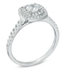 Thumbnail Image 1 of 0.71 CT. T.W. Certified Canadian Diamond Frame Engagement Ring in 14K White Gold (I/I1)