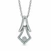 Thumbnail Image 0 of 0.10 CT. T.W. Diamond Bell Pendant in Sterling Silver