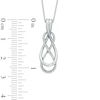 Thumbnail Image 1 of 0.10 CT. T.W. Diamond Infinity Pendant in Sterling Silver