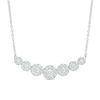 Thumbnail Image 0 of 1.00 CT. T.W. Composite Diamond Necklace in 10K White Gold