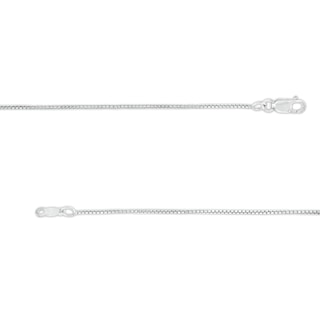 0.9mm Box Chain Necklace in Sterling Silver - 18"|Peoples Jewellers