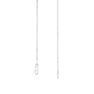 1.3mm Box Chain Necklace in Sterling Silver - 18"|Peoples Jewellers