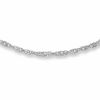 Thumbnail Image 0 of Ladies' 1.5mm Adjustable Singapore Chain Necklace in Sterling Silver - 22"