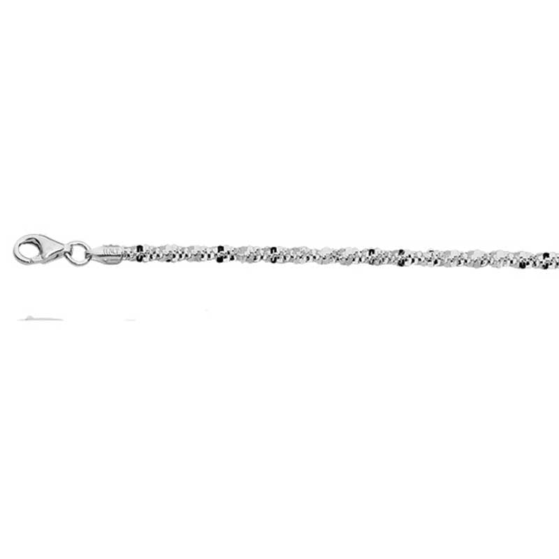 Ladies' 1.5mm Sparkle Chain Necklace in Sterling Silver - 16"