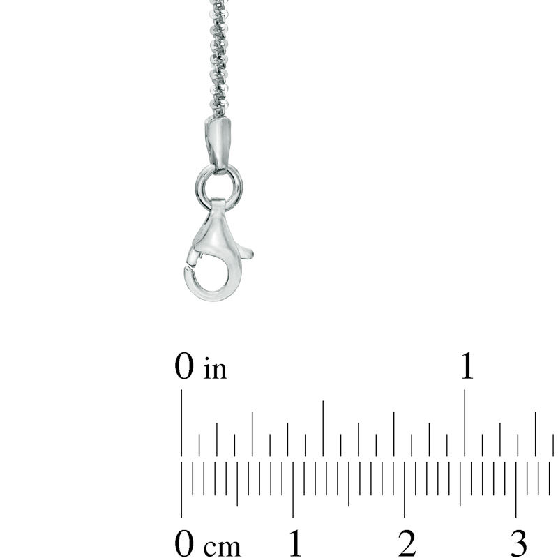 Ladies' 1.5mm Sparkle Chain Necklace in Sterling Silver - 16"
