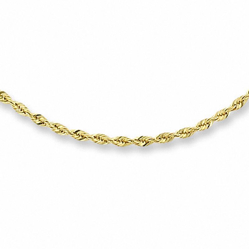 1.5mm Rope Chain Necklace in 10K Gold - 18"