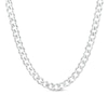 Thumbnail Image 0 of Men's 7.0mm Curb Chain Necklace in Sterling Silver - 22"