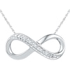 Thumbnail Image 0 of Diamond Accent Infinity Necklace in Sterling Silver