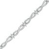 Thumbnail Image 0 of 0.25 CT. T.W. Diamond Infinity Link Station Bracelet in 10K White Gold