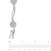 Thumbnail Image 1 of 0.33 CT. T.W. Diamond Flower Garland Bracelet 10K White Gold