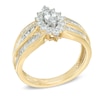 Thumbnail Image 1 of 1.00 CT. T.W. Marquise Diamond Frame Engagement Ring in 10K Gold