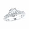 Thumbnail Image 0 of 1.50 CT. T.W. Diamond Frame Double Row Engagement Ring in 14K White Gold