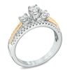 Thumbnail Image 1 of 0.50 CT. T.W. Diamond Edge Past Present Future® Engagement Ring in 10K Two-Tone Gold