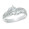 Thumbnail Image 0 of 0.50 CT. T.W. Marquise Diamond Bypass Bridal Set in 10K White Gold