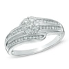 Thumbnail Image 0 of 0.40 CT. T.W. Diamond Triple Wave Ring in 10K White Gold