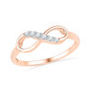 Thumbnail Image 0 of Diamond Accent Infinity Ring in 10K Rose Gold