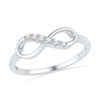 Thumbnail Image 0 of Diamond Accent Infinity Ring in 10K White Gold