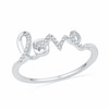 Thumbnail Image 0 of Diamond Accent Cursive "LOVE" Ring in Sterling Silver