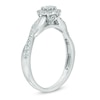 Thumbnail Image 1 of 0.50 CT. T.W. Diamond Twist Engagement Ring in 10K White Gold