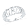 Thumbnail Image 0 of Men's Diamond Accent "DAD" ring in 10K White Gold