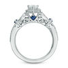 Thumbnail Image 2 of Vera Wang Love Collection 0.58 CT. T.W. Pear-Shaped Diamond and Blue Sapphire Ring in 14K White Gold