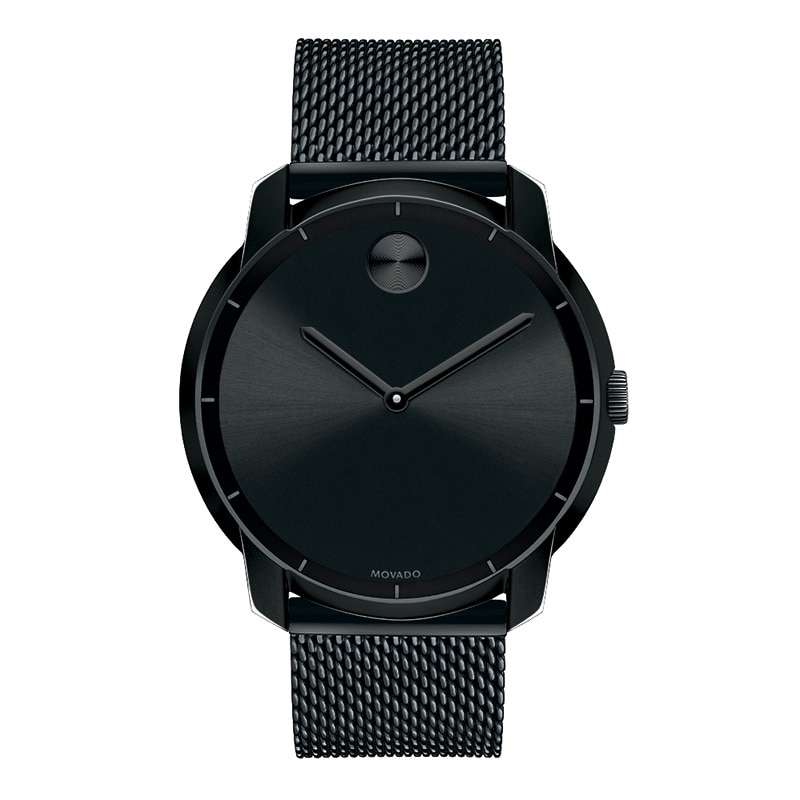 Men's Movado Bold® Mesh Watch with Black Dial (Model: 3600261)
