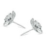 Thumbnail Image 1 of Vera Wang Love Collection 0.19 CT. T.W. Diamond Rose Stud Earrings in Sterling Silver