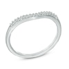 Thumbnail Image 1 of Diamond Accent Chevron Midi Ring in Sterling Silver