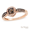 Thumbnail Image 0 of Le Vian® Chocolate Quartz™ and 0.17 CT. T.W. Diamond Ring in 14K Strawberry Gold™