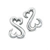 Thumbnail Image 0 of Open Hearts by Jane Seymour™ Stud Earrings in Sterling Silver