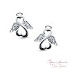 Thumbnail Image 0 of Open Hearts by Jane Seymour™ Diamond Accent Wings and Halo Stud Earrings in Sterling Silver