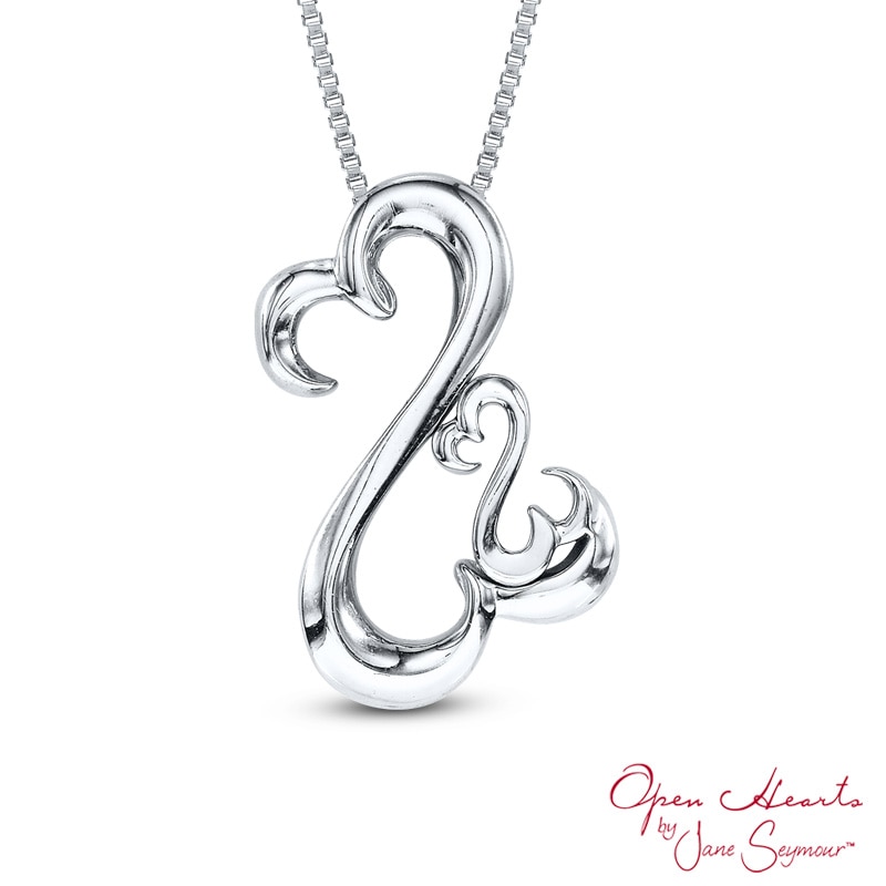 Open Hearts Family by Jane Seymour™ Motherly Love Pendant in Sterling Silver