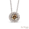 Thumbnail Image 0 of Le Vian Chocolate Diamonds® 0.55 CT. T.W. Diamond Frame Pendant in 14K Vanilla Gold™