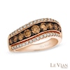 Thumbnail Image 0 of Le Vian Chocolate Diamonds® 1.19 CT. T.W. Diamond Triple Row Band in 14K Strawberry Gold™