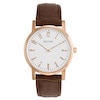Thumbnail Image 0 of Men's Bulova Classic Rose-Tone Strap Watch with White Dial (Model: 97A106)
