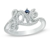 Thumbnail Image 0 of Vera Wang Love Collection 0.18 CT. T.W. Diamond "Love" Ring in Sterling Silver