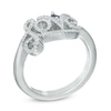 Thumbnail Image 1 of Vera Wang Love Collection 0.18 CT. T.W. Diamond "Love" Ring in Sterling Silver