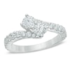 Thumbnail Image 0 of Ever Us™ 0.50 CT. T.W. Two-Stone Diamond Bypass Ring in 14K White Gold