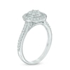 Thumbnail Image 1 of 0.50 CT. T.W. Composite Diamond Frame Engagement Ring in 10K White Gold