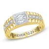Thumbnail Image 0 of Men's 1/6 CT. T.W. Diamond Wedding Band in 10K Two-Tone Gold (18 Characters)